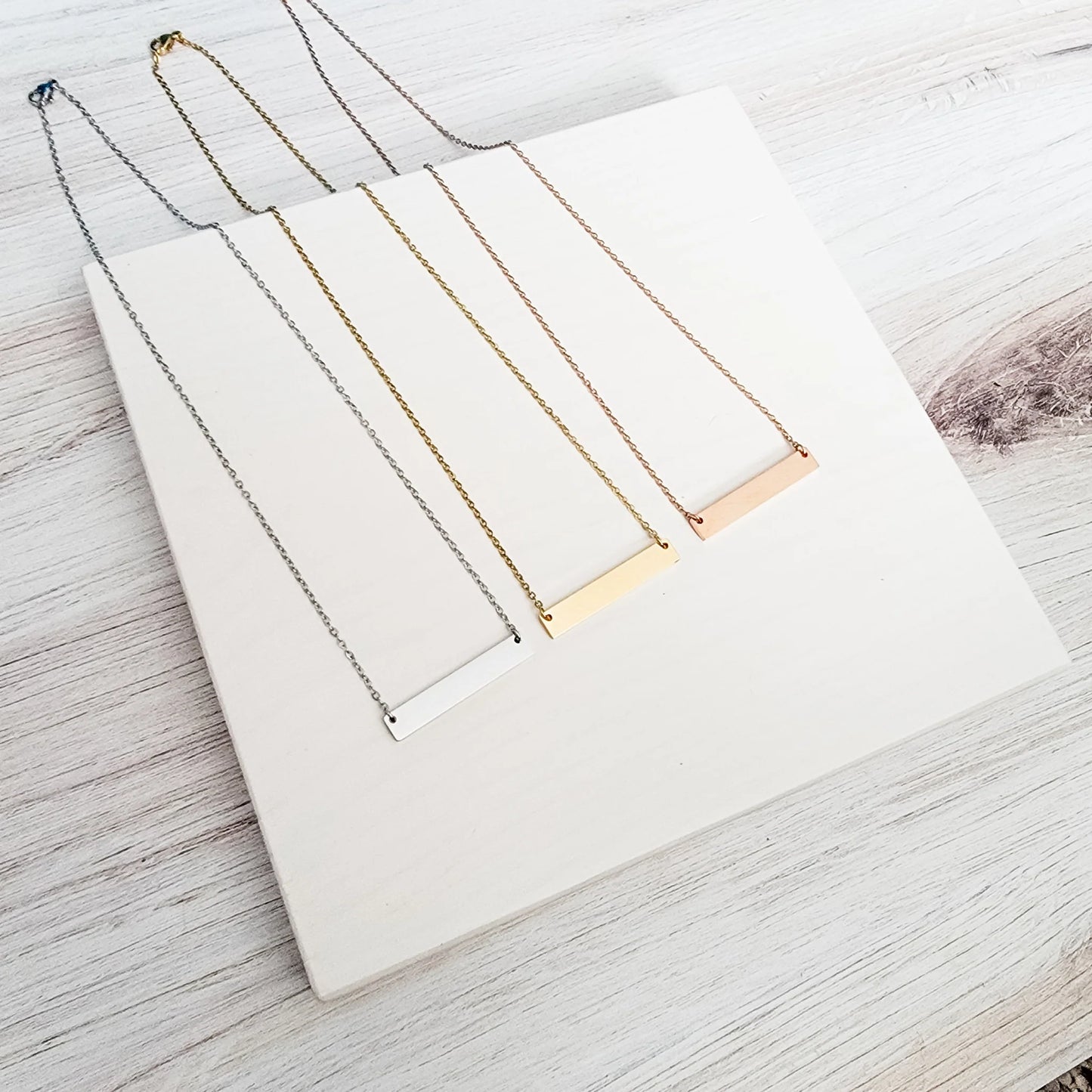 Medium Horizontal Bar Necklace
